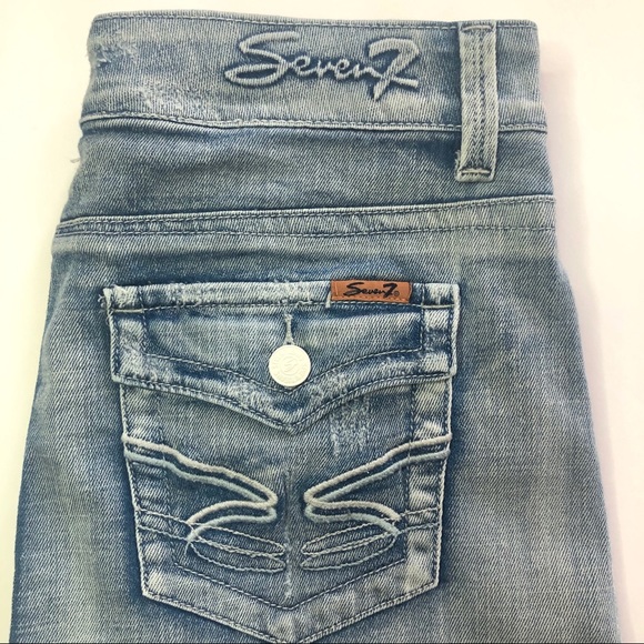 Seven7 Mini Skirt Raw Hem. Size 27 - Picture 5 of 6